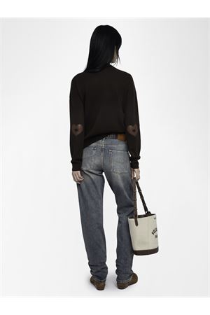 Cici Lc Patch Heart ZADIG&VOLTAIRE | Knitwear | KWSW02815DARK CHOCOLATE